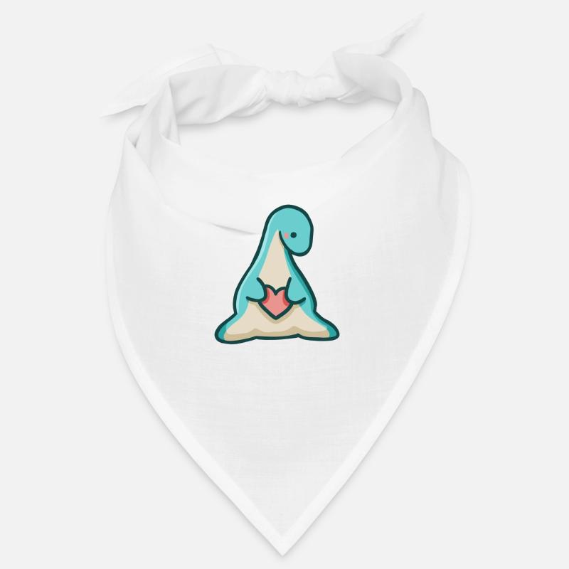 hugadino Dino mit Herz, süßer Dinosaurier Bandana