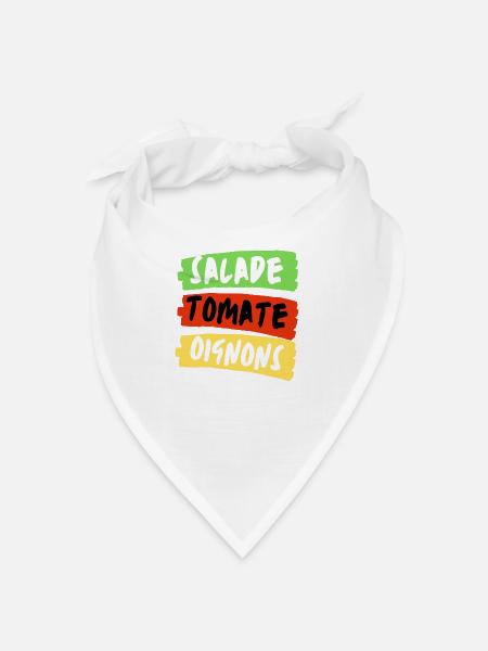 Salade tomate oignon - Bandana - blanc