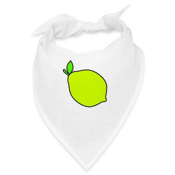 zitrone - Bandana - Weiß - Vorne