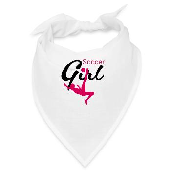 Soccer Girl Fallrückzieher - Bandana - Weiß - Vorne