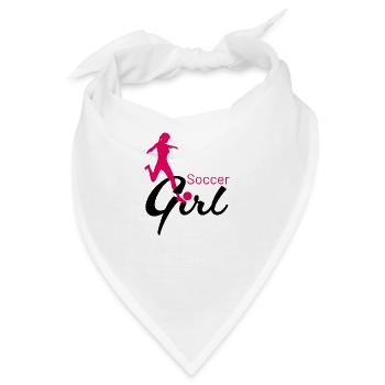 Soccer Girl Passspiel - Bandana - Weiß - Vorne