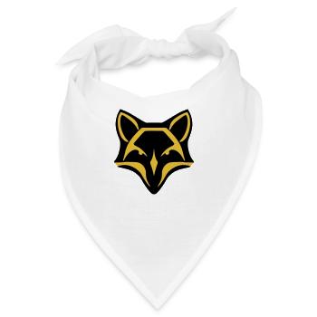 Stilisierter Fuchs - Bandana - Weiß - Vorne