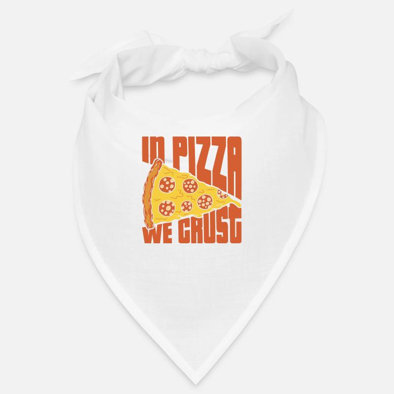 in pizza we crust Design pour un fabricant de pizza Bandana