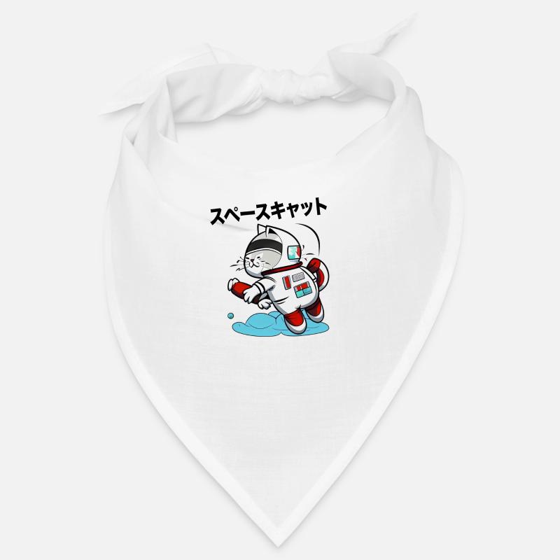 CHAT DE L’ESPACE JAPONAIS - Bandana - blanc