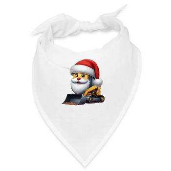 Kompaktlader Weihnachtsmann - Bandana - Weiß - Vorne