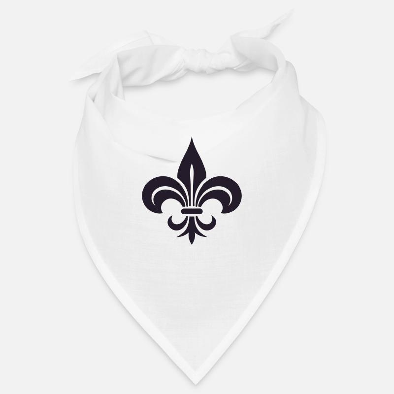 Lys français simple - Bandana - blanc