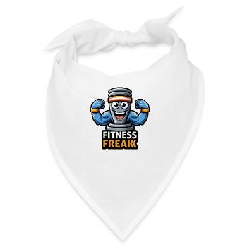 Fitness-Protein-Shake - Bandana - Weiß - Vorne