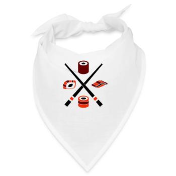 sushi - Bandana - Weiß - Vorne