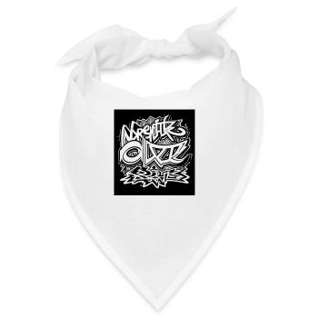 Graffiti-Design - Bandana - Weiß - Vorne