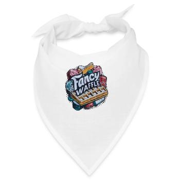 Die ausgefallene Waffel - Bandana - Weiß - Vorne