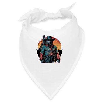 Cowboy-Figur mit Western-Twist - Bandana - Weiß - Vorne