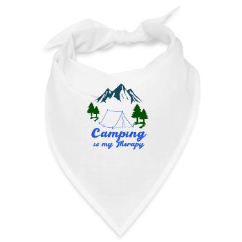 camping therapy - Bandana - Weiß - Vorne