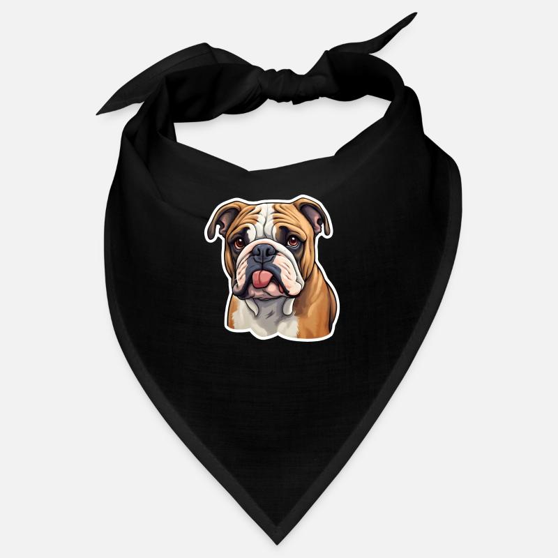 Bulldogenkopf Bandana