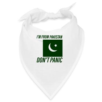 pakistan dont panic - Bandana - Weiß - Vorne