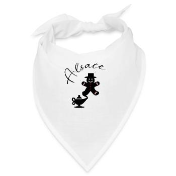 Alsace Genius Mannele Mannala - Bandana - Weiß - Vorne