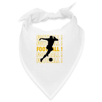 Fußball Fußball Fußball - Bandana - Weiß - Vorne