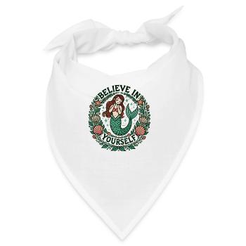 Glaub an dich selbst Meerjungfrau - Bandana - Weiß - Vorne