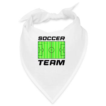rasen fussball soccer team - Bandana - Weiß - Vorne