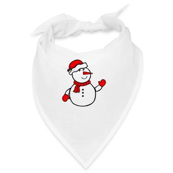 schneemann - Bandana - Weiß - Vorne