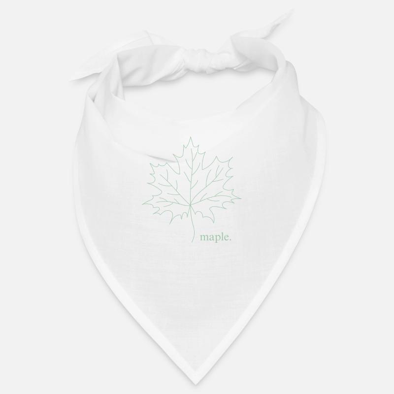 Érable. - Bandana - blanc