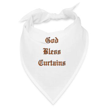 GodBlessCurtains - Bandana - Weiß - Vorne