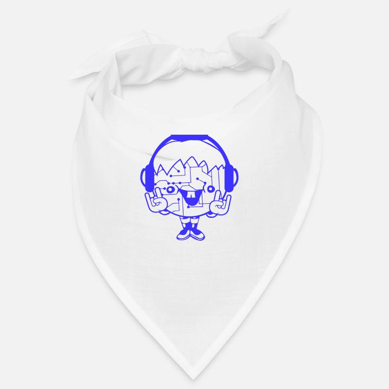 DJ Daten Mikrochip Muster Computer Nerd Geek Party Bandana