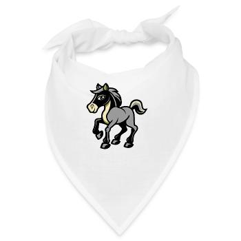 horse - Bandana - Weiß - Vorne