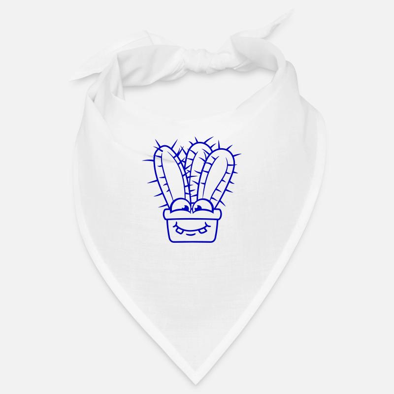 Cactus Cacti Face Prickly Funny Happy Bandana