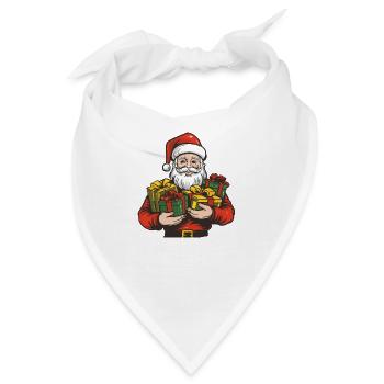 Weihnachtsmann - Bandana - Weiß - Vorne