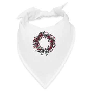 Weihnachtskranz Vintage - Bandana - Weiß - Vorne