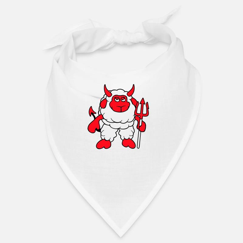 Sheep Devil Satan Hell Evil Trident Horns Cool Bandana