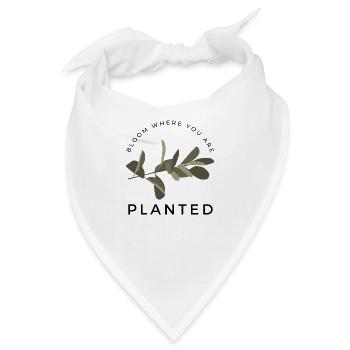 blühe, wo du gepflanzt bist - Bandana - Weiß - Vorne