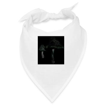 Ascii zauber pilze - Bandana - Weiß - Vorne