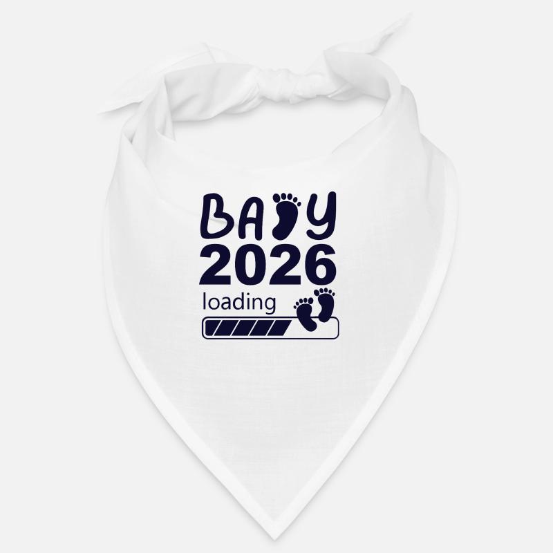 Baby 2026 Loading with Footprints Bandana