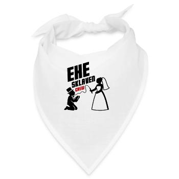 Ehe Sklaven Crew Hochzeit - Bandana - Weiß - Vorne