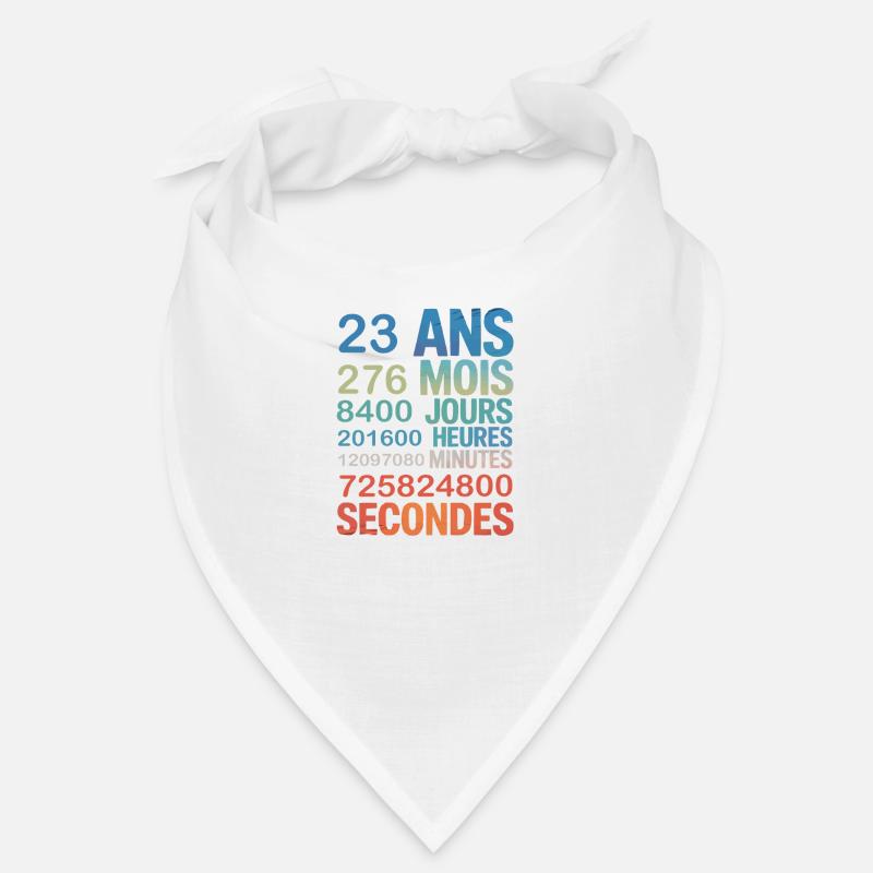 23 ans de vie – chaque seconde compte Bandana