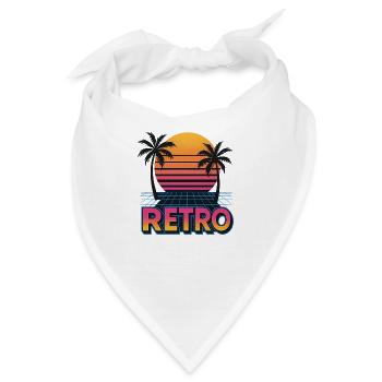 Retro - Bandana - Weiß - Vorne