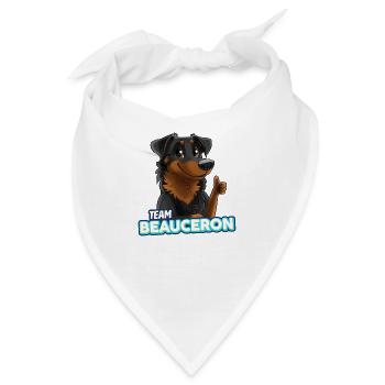 TEAM Beauceron - Schwarz - Bandana - Weiß - Vorne