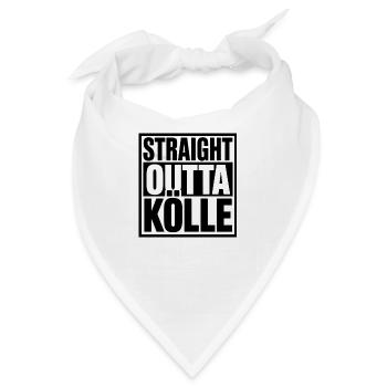 Straight Outta Kölle | Köln Shirt - Bandana - Weiß - Vorne