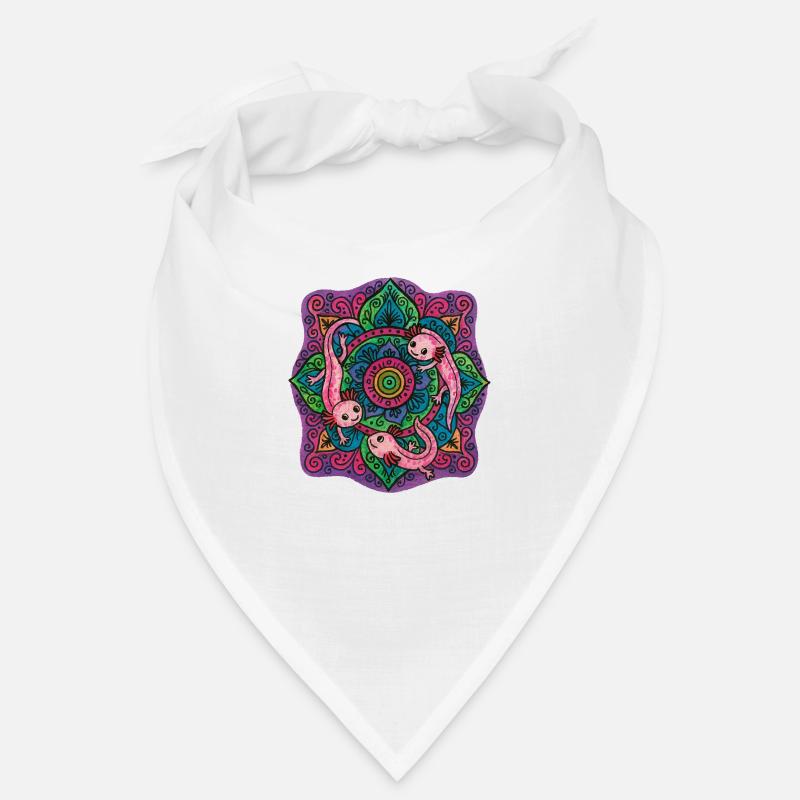 Conception de mandala Axolotl rose mignon Bandana