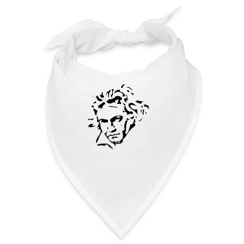 Ludwig van Beethoven - Bandana - Weiß - Vorne