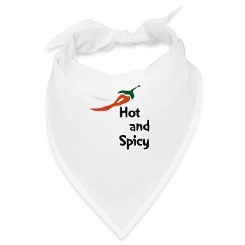 Hot and Spicy - Bandana - Weiß - Vorne