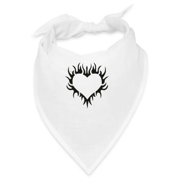 Tribalherz - Bandana - Weiß - Vorne