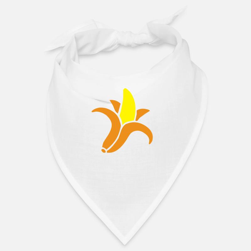 banane - fruit - Bandana - blanc