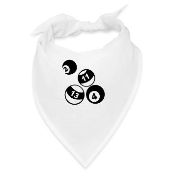Billard - Bandana - Weiß - Vorne