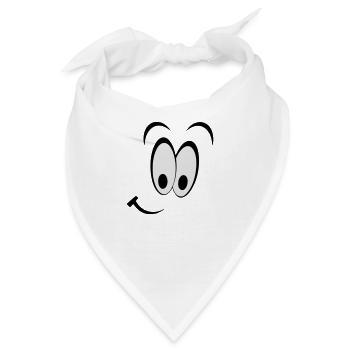 SMILEY - Bandana - Weiß - Vorne