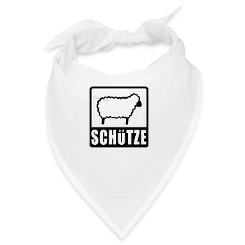 Scharfschütze - Bandana - Weiß - Vorne