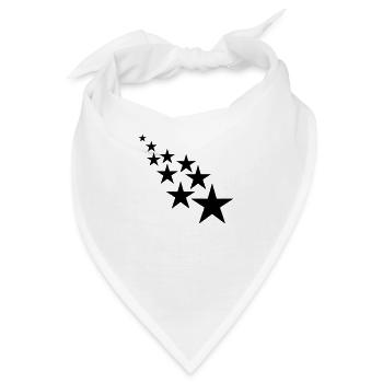 Sterne - Bandana - Weiß - Vorne