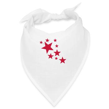 Stars - Bandana - Weiß - Vorne
