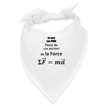 je-suis-ton-prof - Bandana - Weiß - Vorne